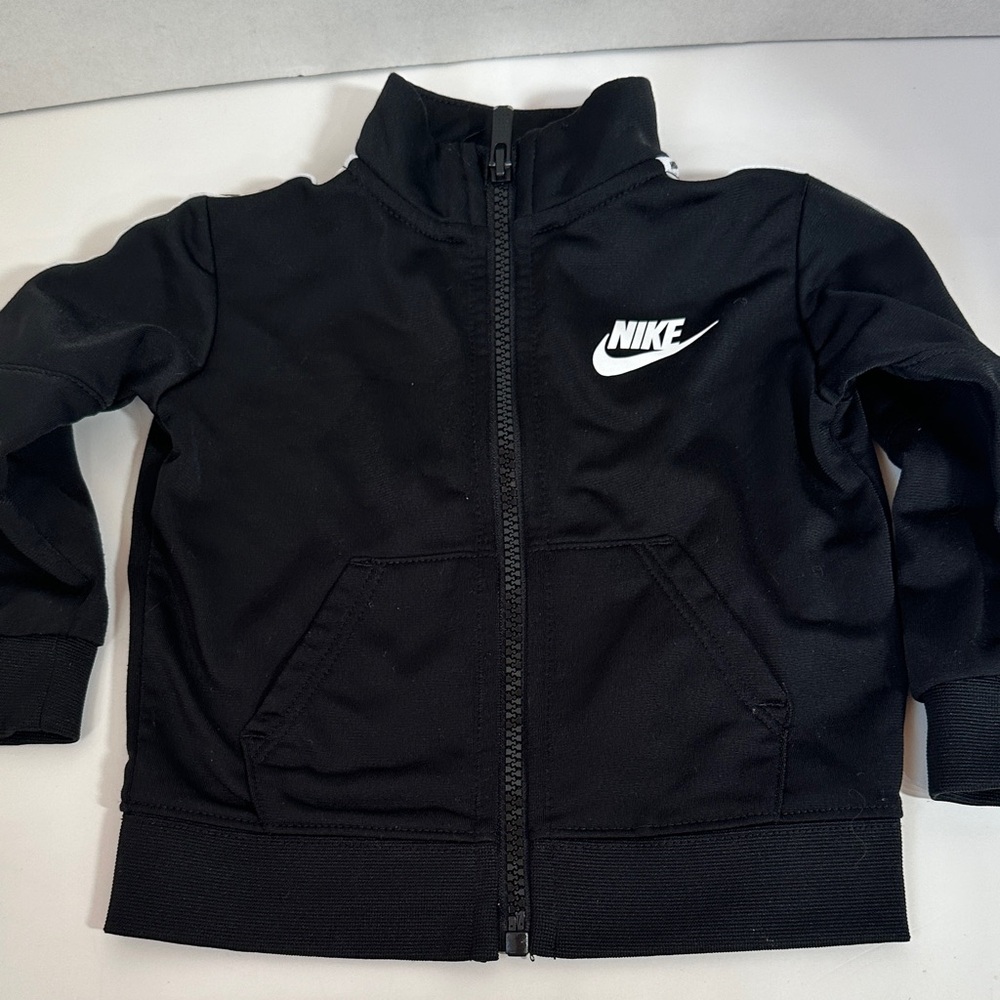 Nike black zip up jacket size 12 months